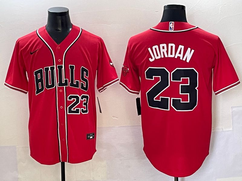Men 2025 Chicago Bulls 23 Jordan Red Joint Name Nike NBA Jersey style 12
